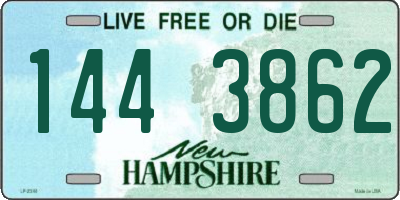 NH license plate 1443862
