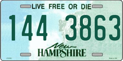NH license plate 1443863