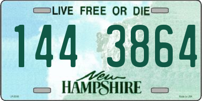 NH license plate 1443864
