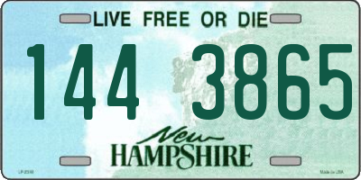 NH license plate 1443865