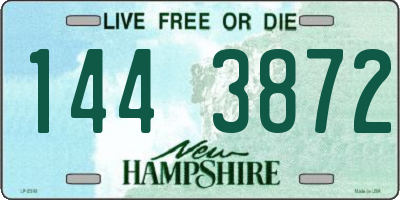 NH license plate 1443872