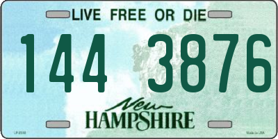 NH license plate 1443876