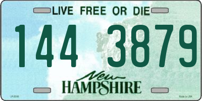 NH license plate 1443879