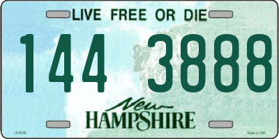 NH license plate 1443888