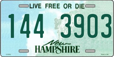 NH license plate 1443903