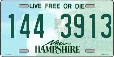 NH license plate 1443913