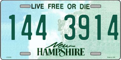 NH license plate 1443914