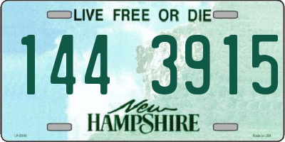 NH license plate 1443915