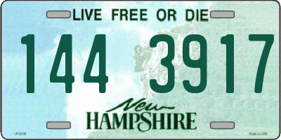 NH license plate 1443917