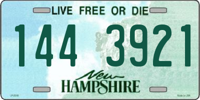 NH license plate 1443921