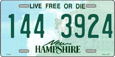 NH license plate 1443924