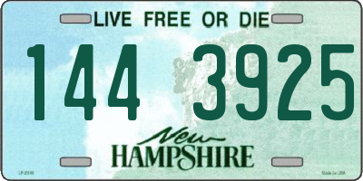 NH license plate 1443925