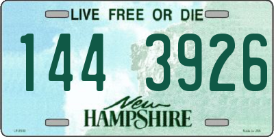 NH license plate 1443926