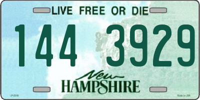 NH license plate 1443929