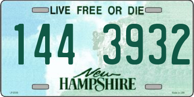 NH license plate 1443932