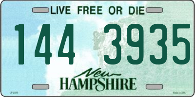 NH license plate 1443935