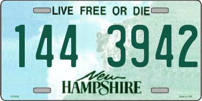 NH license plate 1443942