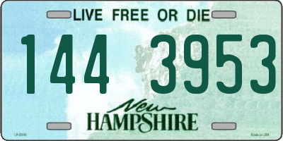 NH license plate 1443953