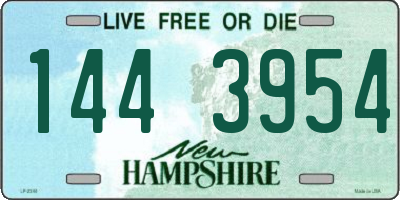 NH license plate 1443954