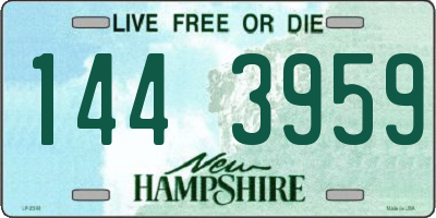 NH license plate 1443959