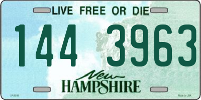 NH license plate 1443963