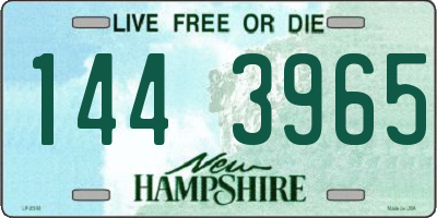 NH license plate 1443965