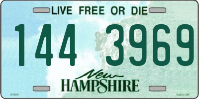 NH license plate 1443969
