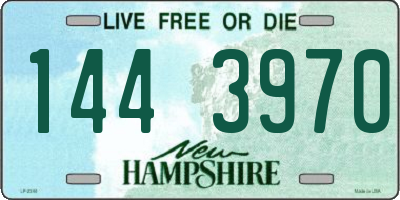 NH license plate 1443970