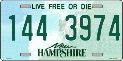 NH license plate 1443974