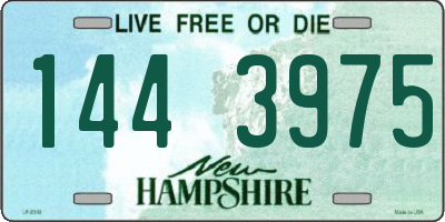 NH license plate 1443975