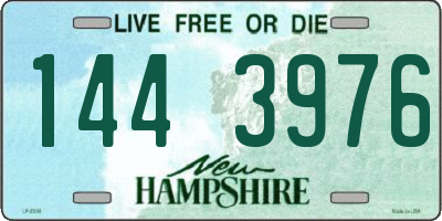 NH license plate 1443976