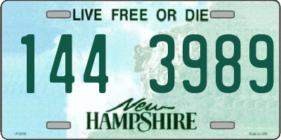 NH license plate 1443989