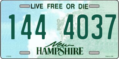 NH license plate 1444037