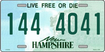 NH license plate 1444041