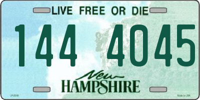 NH license plate 1444045