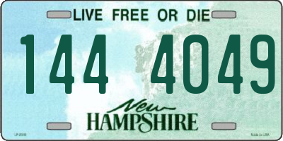 NH license plate 1444049