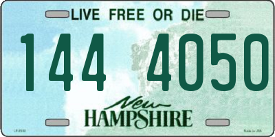 NH license plate 1444050