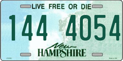 NH license plate 1444054