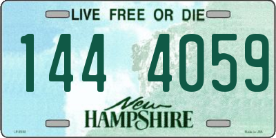 NH license plate 1444059