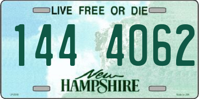 NH license plate 1444062