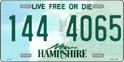 NH license plate 1444065