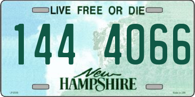 NH license plate 1444066