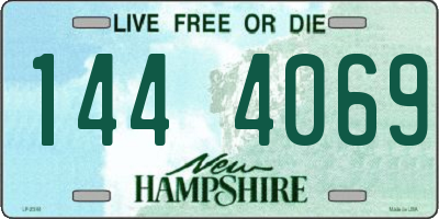 NH license plate 1444069