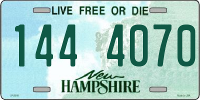 NH license plate 1444070