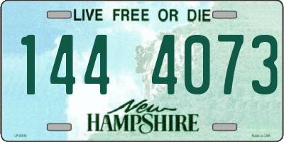 NH license plate 1444073