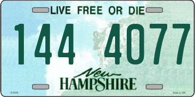 NH license plate 1444077