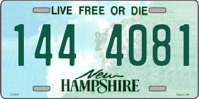 NH license plate 1444081