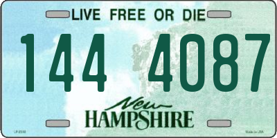 NH license plate 1444087