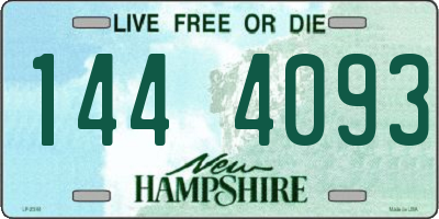 NH license plate 1444093