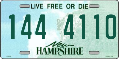 NH license plate 1444110